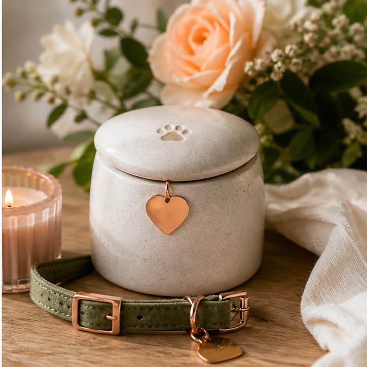 Souvenir doux et fleuri pour un animal de compagnie